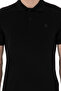 Men's Slim Fit Polo Neck Black Basic T-Shirt 50297984-Vr046 - 6
