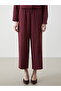 Lcw grace women's elastic waist trousers in plum color - 2