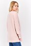 Women V Neck Knitted Sweater, Pink - 2