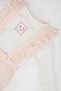 Floral Long Sleeve Crinkle Powder Baby Girl Bottom-Top Set D9094A5/Pn262 - 2