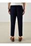 Standard Pattern Linen Blended Men's Trousers - 4
