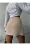 Düğme Detay Anvelop Mini Etek - 4