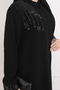 New Season Hand and Shoulder Stone Embroidered Stylish Quality Elegant Summer Honeycomb Ferace - 2