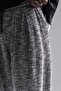Men's Casual Linen Loose Black Baguette Trousers - 5
