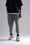 Men's Casual Linen Loose Black Baguette Trousers