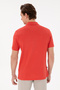 Men's Regular Fit Polo Neck Red Basic T-Shirt 50298031-Vr213 - 5