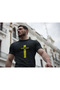 V.Rossi Front and Back Printed Short Sleeve Black Biker Tshirt - 2