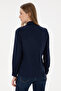 Women's Navy Blue Long Sleeve Basic Shirt 50297002 -Vr033 - 5
