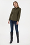 Women's Khaki Long Sleeve Basic Shirt 50297002 -Vr027 - 4