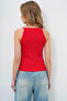 Women's Red Rope Strap Halter Neck Camisole Athlete ALC-X6767 - 5