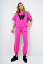 Women's Fuchsia W Printed Tracksuit Set ALC-X5889 - 2