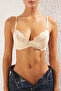 Ten Dantelli İp Askılı Demi Dolgusuz Kaplı Balconette Örme Sütyen THMSS24SU00030 - 3