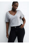 Metal Gray Women's T-Shirt 67910466 - 8