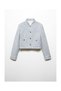 Tweed Jacket with Metal Buttons