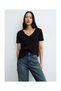 V-Neck Cotton T-Shirt - 3