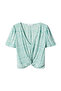 Textured Blouse with Knot Detail - 2