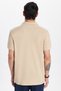 Men's Slim Fit Slim Fit 100% Cotton Beige Polo Neck T-Shirt - 5