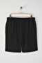 Black Regular Fit London Label Textured Pique Shorts & Bermuda Tmnss25Sr00030 - 8