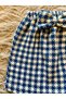 Bow Detailed Houndstooth Skirt and Bandana 2 Piece Set Girl Child Holiday - 2