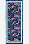 Leaf Pattern Light Blue Soft Cotton Shawl - 4