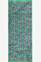 Floral Pattern Mint Green Soft Cotton Shawl - 4