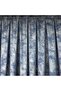 Elite Blue Panel Background Curtain 1/3 Pleated Single Sash - Wrinkle Free, Stylish and Modern - 4