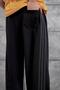 Men's Sweatpants, Black, Oversize, Baggy, Loose Fit, 3 Yarns, Without Pockets - 2