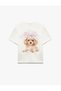 Cotton Short Sleeve Crew Neck Relaxed Cut Back Printed T-Shirt - 2