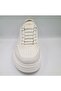 5491 Light Bone Color Genuine Leather Rubber Laced Eva Sole Men's Daily Casual Shoes - 5