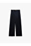 Belted Pocket High Waist Palazzo Trousers - 3