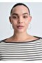 Striped boat neck T-shirt - 5