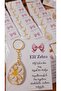 Bow Card Daisy Model Keychain Birthday Engagement Baby Gifts 10 Pieces - 2