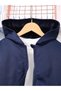 Star Printed Navy Blue 3 Thread Bottom Fleece Children's Bottom-Top - 5