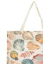 Seashell Patterned Mesh Beach Bag - 4