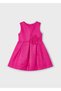 Floral Detailed Fuchsia Girl's Dress_Mnvs3919 - 4