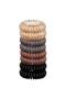 Spiral Hair Ties for Women, No Crease, No Damage, 8pcs (Brunette) - 9