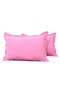 100% Cotton 2-Piece Pillow Case with Hidden Zipper Pink