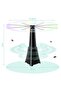 Portable Rechargeable Fly Repellent Fan, 2000mAh Table Fan, Belfans 2-Pack - 2