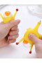2 Pieces Crazy Chicken Squishy Laying Eggs Chicken Keychain Bag and Wallet Ornament Gift - 4
