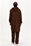 Hooded tunic pants double set 0567-04 brown - 5