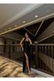 Women's Strapless Strapless Slit Sequin Long Evening Dress or Homecoming Dress Black - 3