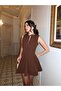 Front Lace Flared Dress - 2