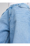 71788 Loose Fit Denim Trousers-Blue - 4
