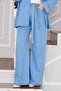 Jacket Pants Hijab Jeans Set Light Blue - 4