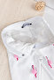 Flamingo Pompom Baby Girl Denim Trousers White - 3