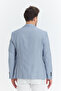 Tacues Men's Blue Half Lined Flap Pocket Linen Blended Spring-Summer Sports Blazer Jacket - 8