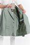 Tacues Men's Green Half Lined Flap Pocket Linen Blended Spring-Summer Sports Blazer Jacket - 7