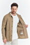 Zevos Men's Mink Linen Blended Overshirt Spring Jacket New Season - 6