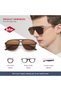 Vintage Square Sunglasses for Men Classic Retro Designer Style - LC1001C02 - 6