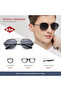 Unisex Polarized Sunglasses Black Mirror Lens - LC1035C02 - 6
